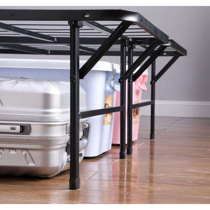 Andell - Eastern King Mattress Support Platform Bed - Black