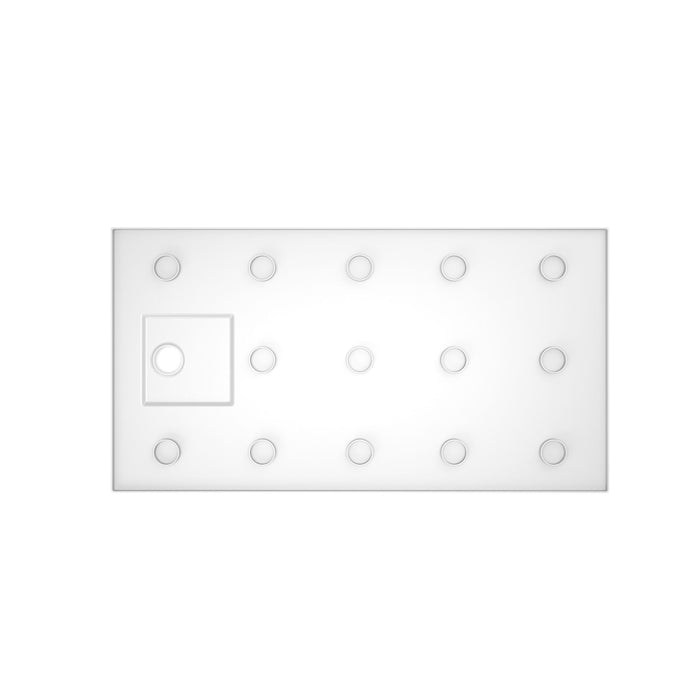 Shower Base Drain With Single Threshold Design