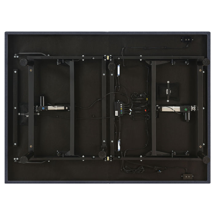 Kelven - Adjustable Bed Base With Wireless Remote And Dual Massage Motors