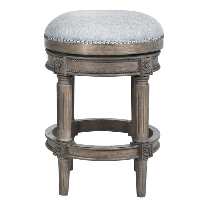 Rustic Elegance Backless Swivel Stool