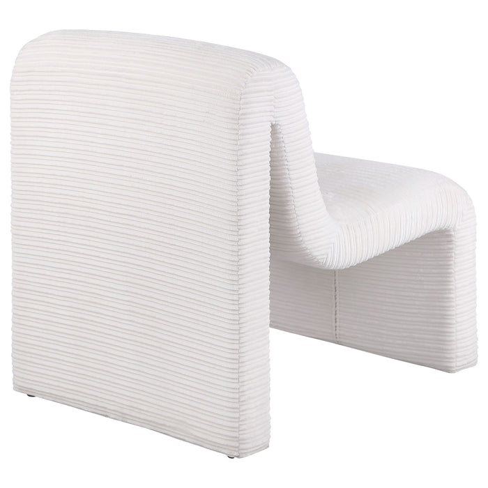 Winne - Curved Armless Accent Chair