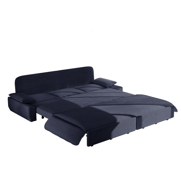 King Size Pull Out Sofa Bed, 3 In 1 Convertible Multifunctional