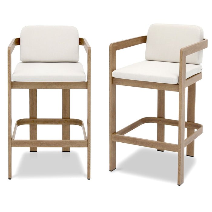 Bar Stool For Gardens And Patio (Set of 2) - Wood