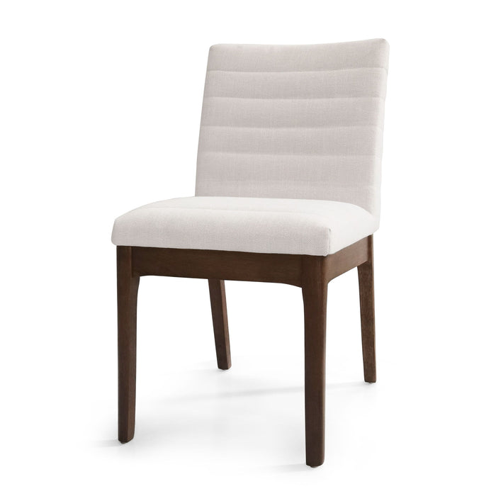 Upholstered Dining Chairs With Rubber Legs (Set of 2)