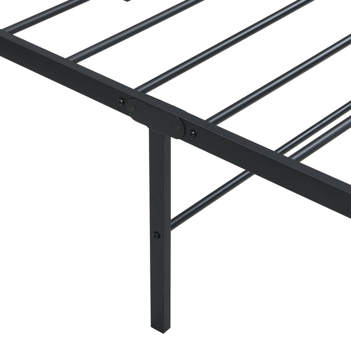 Heavy Duty Metal Bed Frame With Quiet Support