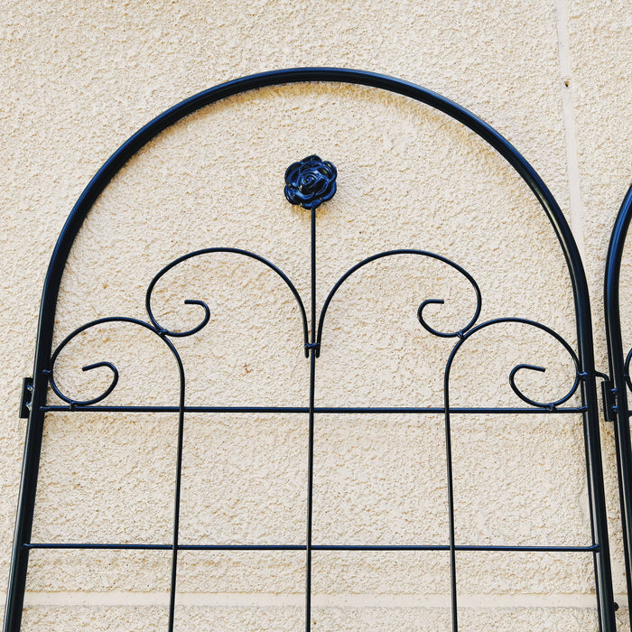 Metal Garden Trellis For Climbing Plants Outdoor Rustproof Plant Support Rose Trellis Netting Trellis