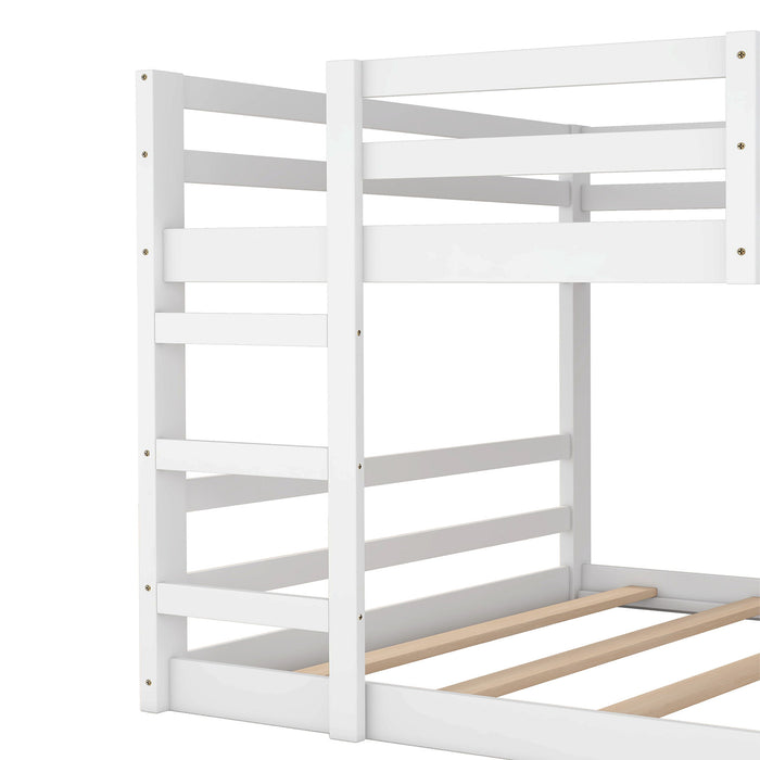 Solid Construction, Bunk Bed With Ladder