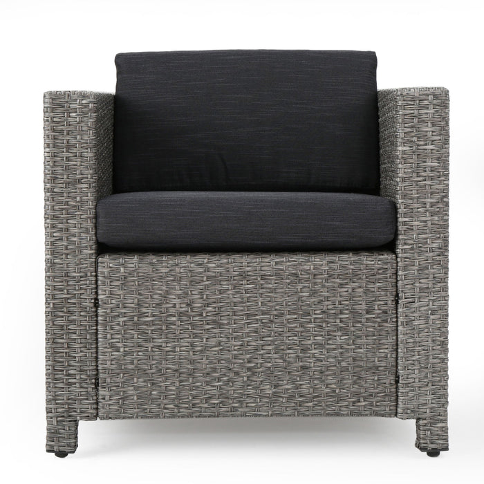 Stylish Outdoor Club Chair With Weather Resistant Cushions