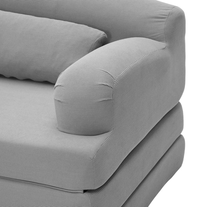 2 Seater Sofa Bed, Compact Foldable Floor Couch