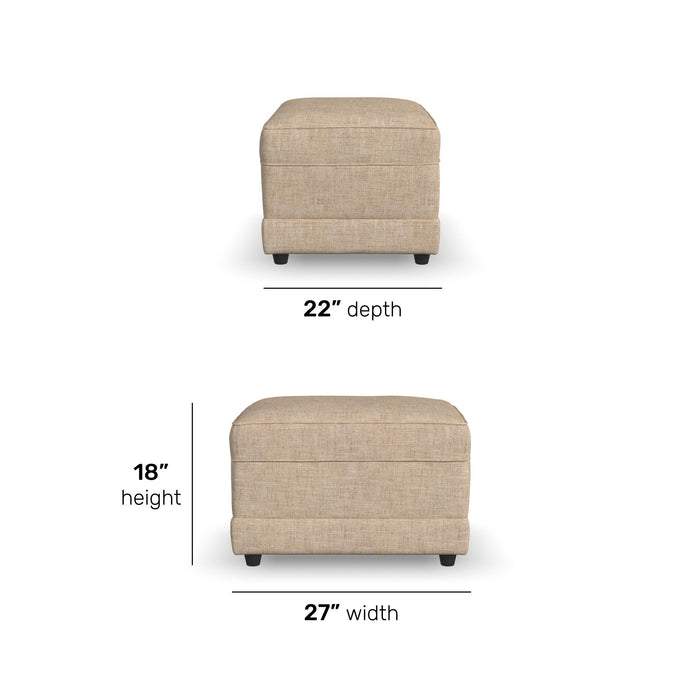 Aggie - Fabric Ottoman