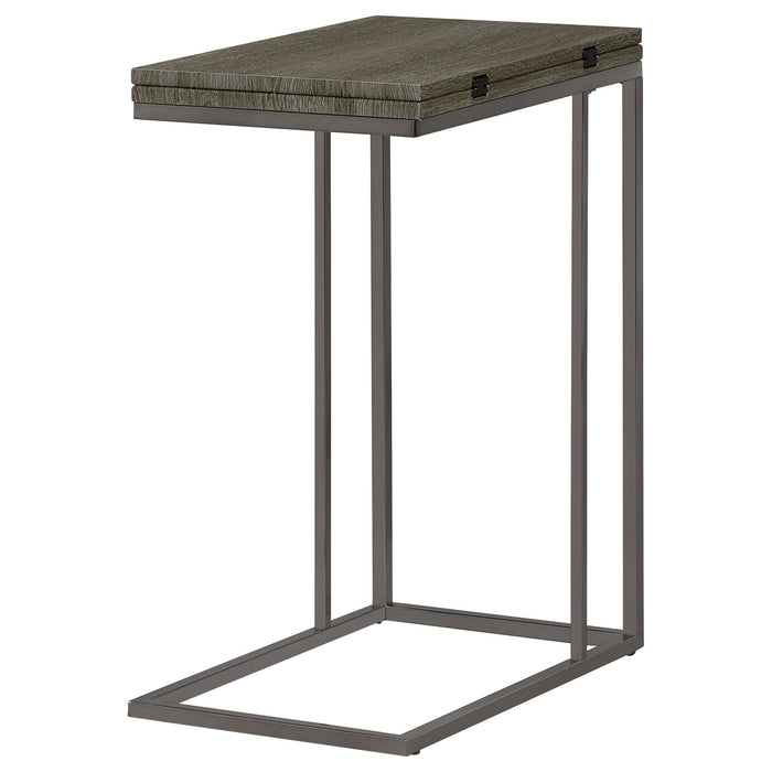 Mortimer - Snack Table With Expandable Top - Gray