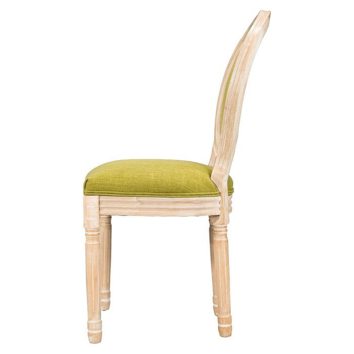 Upholstered With Round Back Dining Chairs (Set of 2)