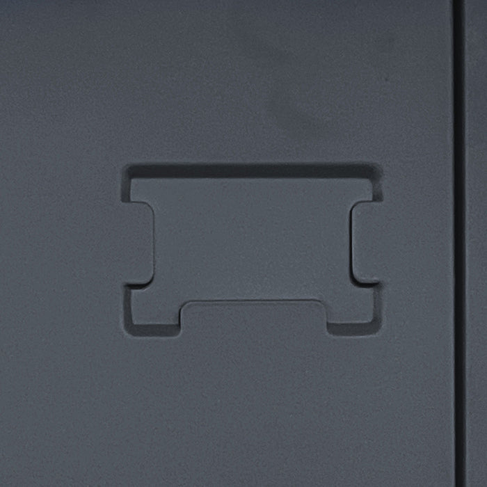 Storage Locker Cabinet With Locks For Employees, Home Gym Office School Garage - Black