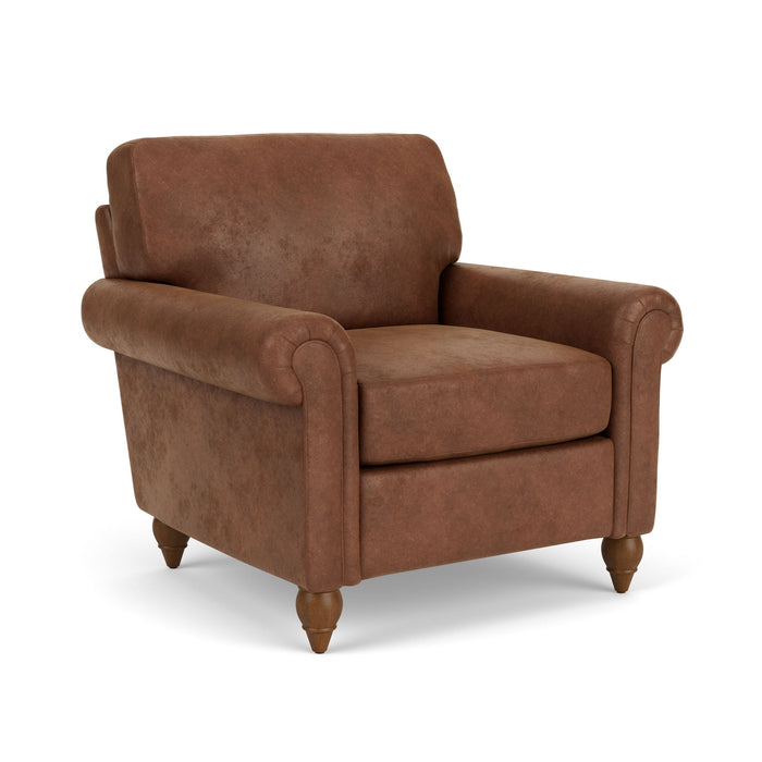 Moxy - Fabric Chair With Rolled Arms
