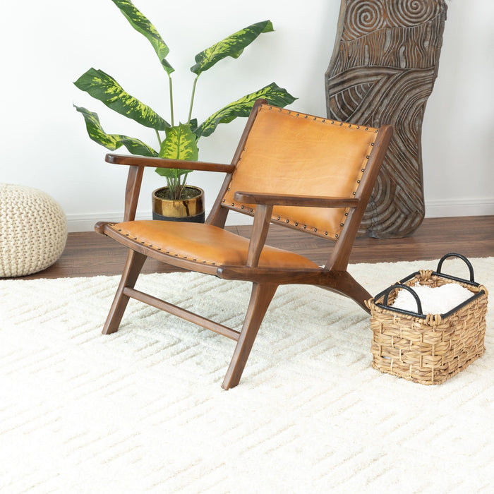 Daniel - Arm Chair - Brown / Tan