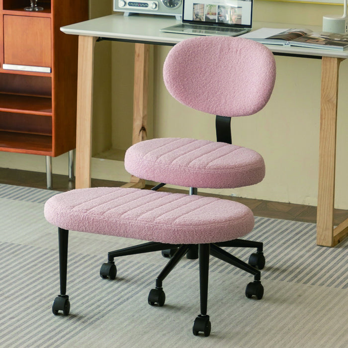 Ergonomic Cross Legged Office Chair With Back Support