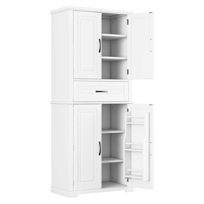 Bathroom Storage Cabinet With Multifunctional Storage Space, Drawer With Slide Rails, Adjustable Shelf