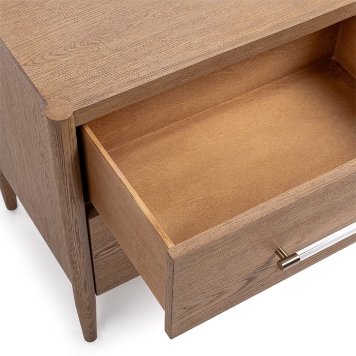 Alisen - 2 Drawer Nightstand - Napa Grove