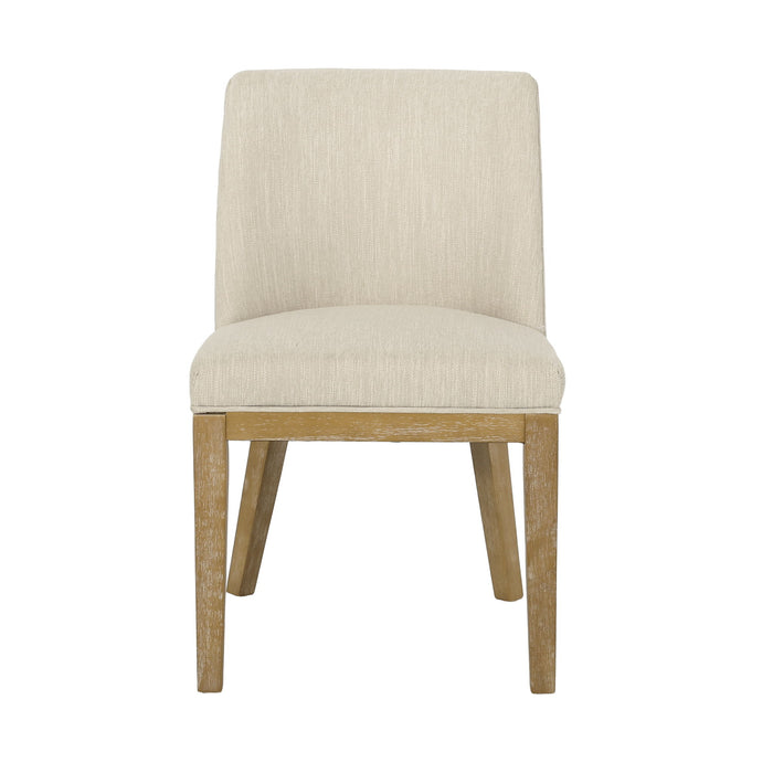 Modern Dining Chair With Durable Fabric Upholstery And Sturdy Wooden Frame (Set of 2)
