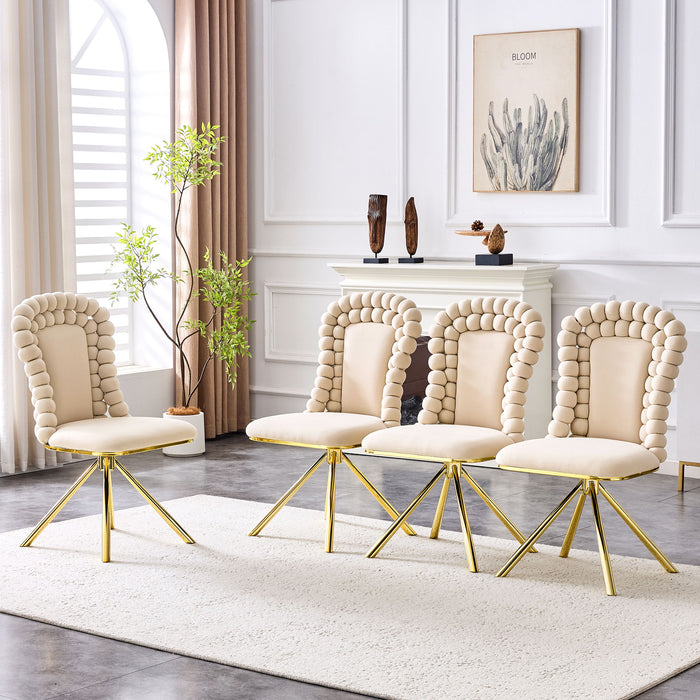 Puffy Bubble, Ball Chain Chair For Dining Room & Kitchen (Set of 2)
