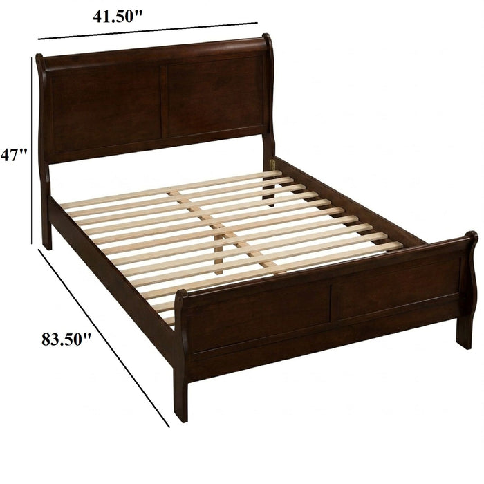 Louis Phillipe Sleigh Bed