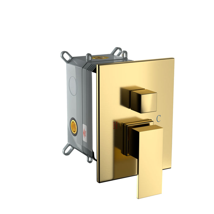 Dual Shower Head 10" Wall Mounted Square Shower System