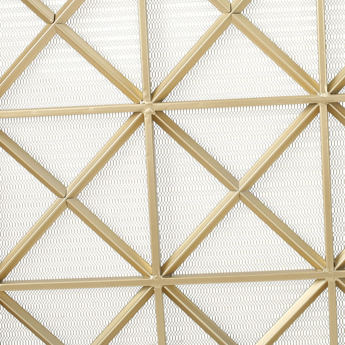 Margaret - 3 Panel Fireplace Screen Iron