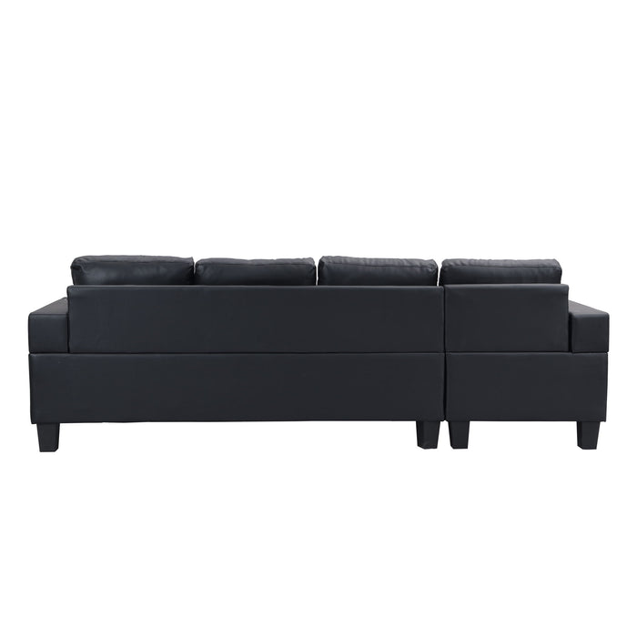 Modern Sectional Sofa Set With Chaise Lounge And Cup Holder