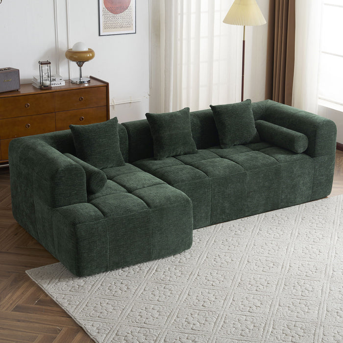 Sectional Free Combined Sofa With 2 Side Pockets