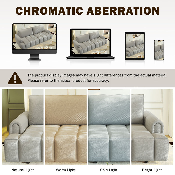 4 Seater Modern Couch With Seats Storage