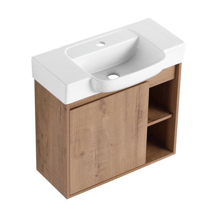Wall Mounted Bathroom Vanity & Sink & Soft Close Door