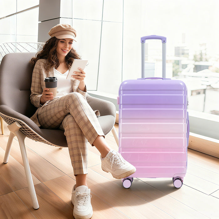 Luggage Set 20" /24" /28" With Combination Lock And Silent Wheels