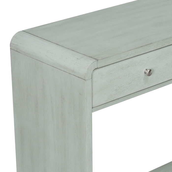 Console Table With 3 Drawers And Display Shelf