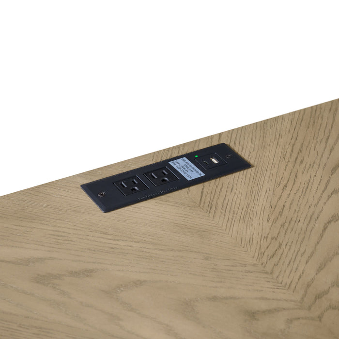 Sutton Place - Desk - Light Brown / Dark Brown