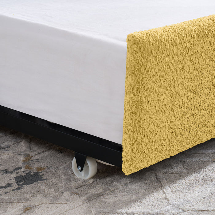 Upholstered Daybed With Pop Up Trundle