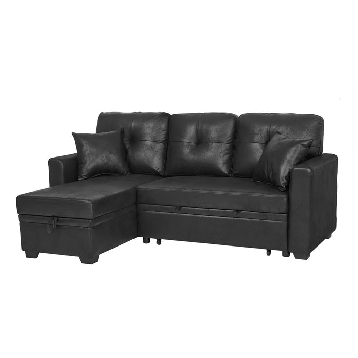 Sectional Sofa With Pull Out Bed, Reversible Chaise