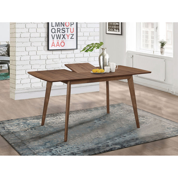 Rectangular Dining Table With Butterfly Leaf - Walnut