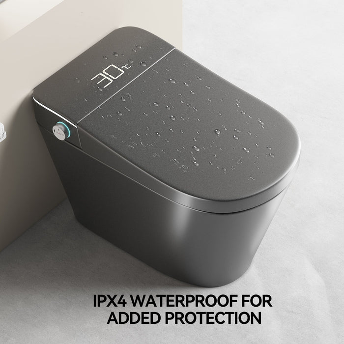 Smart Bidet Toilet With Auto Open / Close Seat, Warm Water Wash, Heated Seat, And Wireless Remote Control
