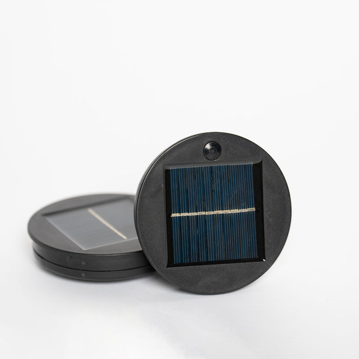 Solar Powered Side Table With LED Light, Outdoor / Indoor - Black