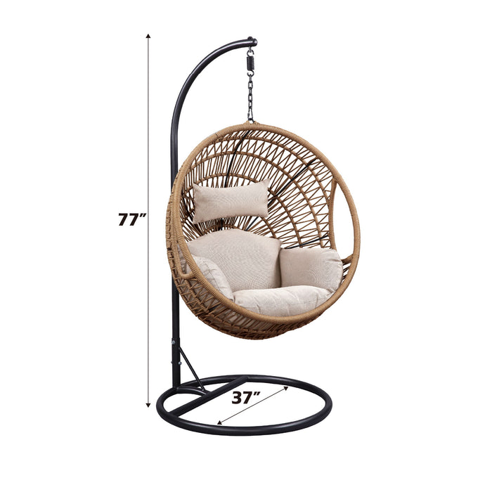 Vasant - Hanging Chair (Seat Cushion Included) - Beige