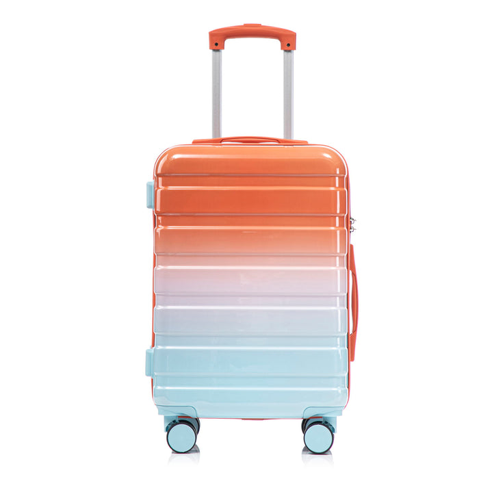 Luggage Set 14" / 20" With Combination Lock And Cosmetic Case