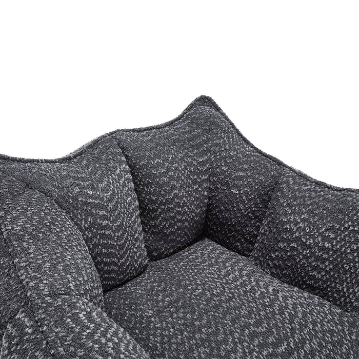 Comfortable Chenille Sofa Chairs With Highly Resilient Foam For Living Rooms And Bedrooms