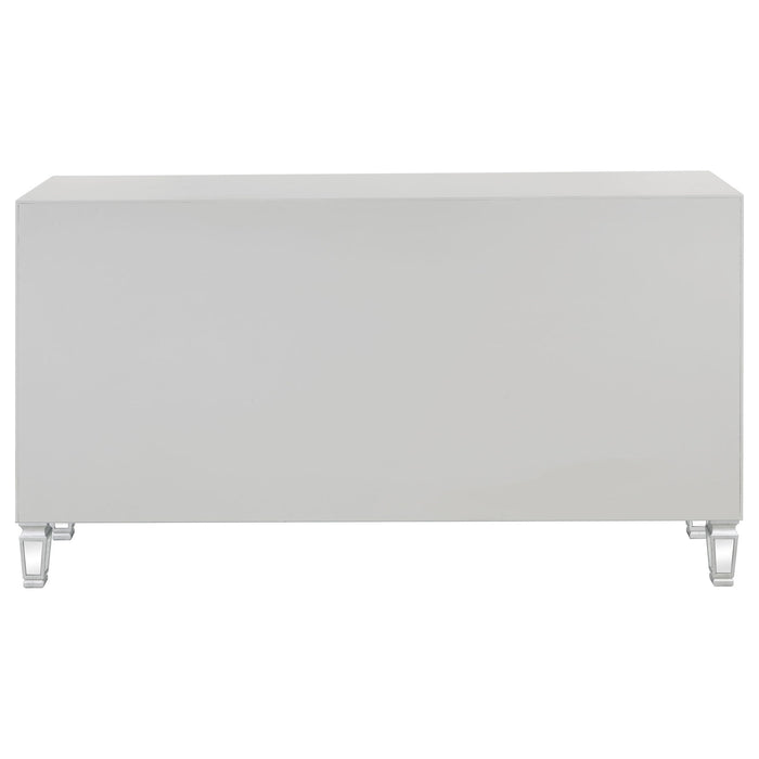 Gabrielle - 3 Drawer Mirrored Storage Accent Cabinet - Silver