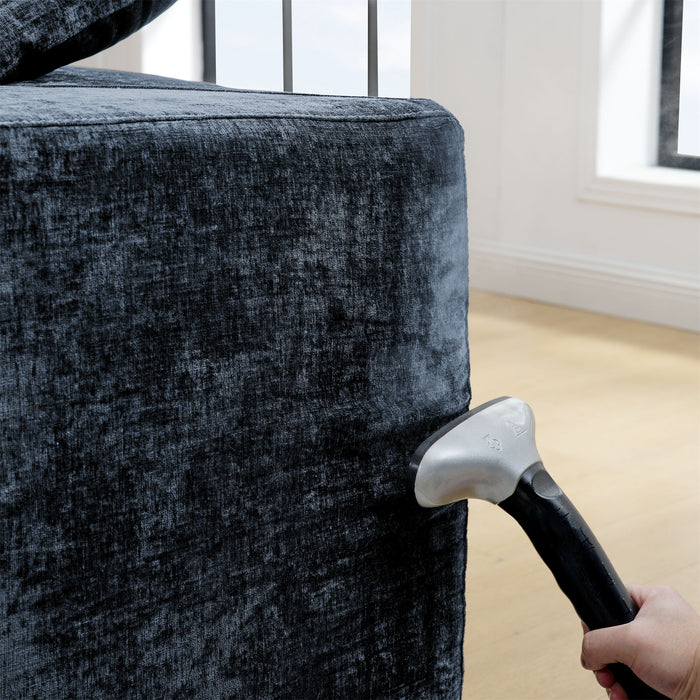 Modern Minimalist Cloud Sectional Couch With Comfy Chaise, U Shaped Modular Sofa