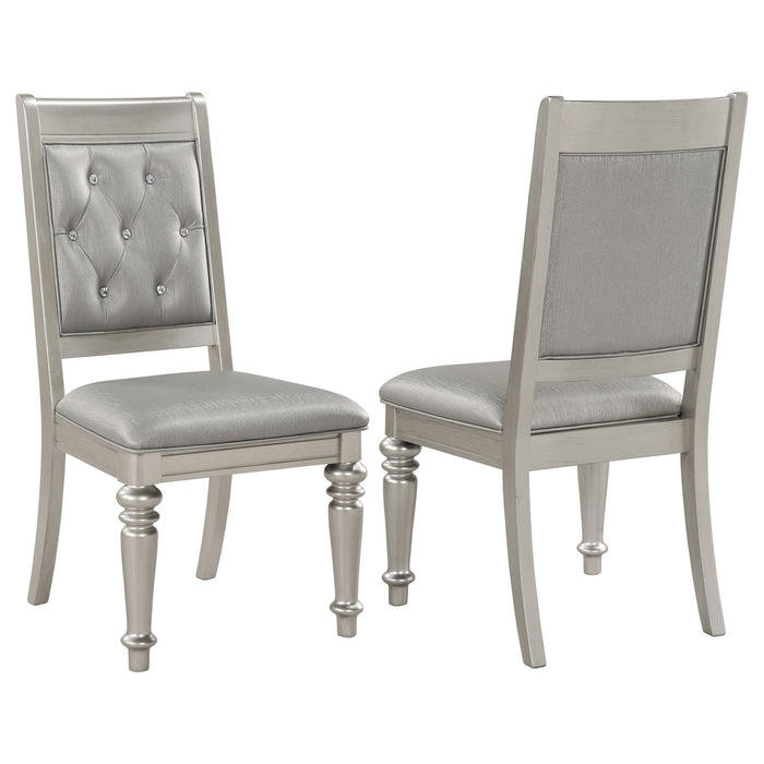 Hollywood - Platinum Open Side Chair (Set of 2) - Silver
