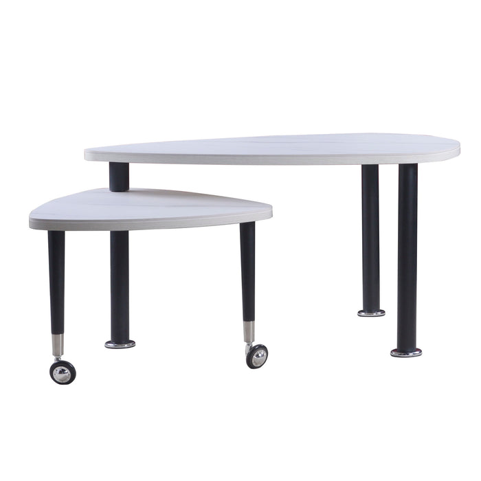 360 Degree Rotatable Coffee Table With Solid Legs