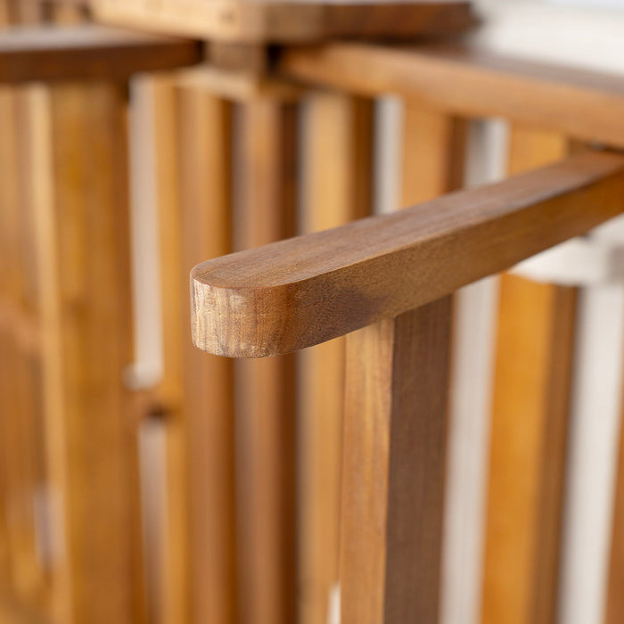 Outdoor Patio Daybed Sofa, 3 Seat Sofa With Foldable Arm 4 Back Pillows