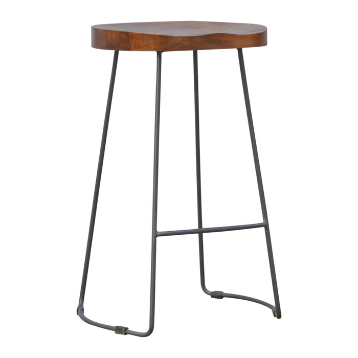 Chunky Bar Stool - Chestnut