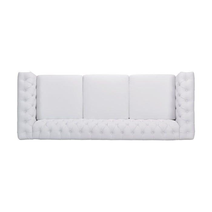 Chesterfield Style 3 Seater Sofa With Deep Button Tufting