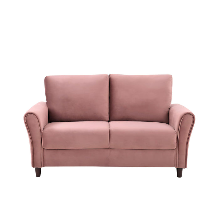 Patricia - Curved Arm Loveseat Sofa